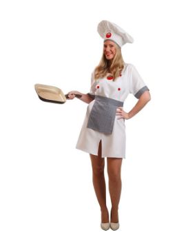 disfraz de cocinera chef para mujer