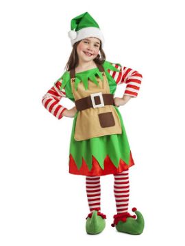 disfraz de elfa navidad para niña