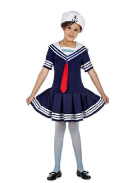 disfraz de marinera azul para niña