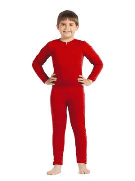disfraz de mono o maillot rojo niño