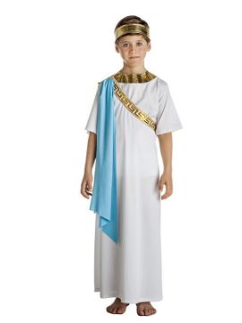 disfraz de noble griego blanco niño