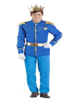 disfraz de principe real azul hombre