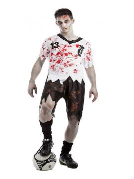 disfraz de futbolista zombie hombre